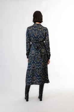 abito chemisier stampato cachemire multiblu