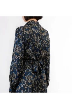 abito chemisier stampato cachemire multiblu