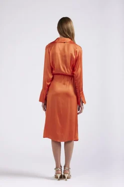 abito legato a portafoglioo arancio