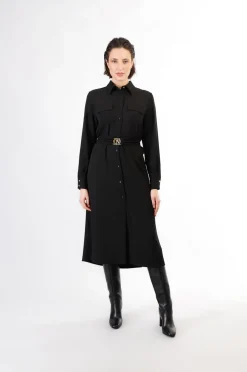 abito tipo chemisier nero