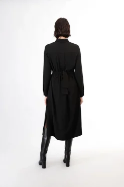 abito tipo chemisier nero