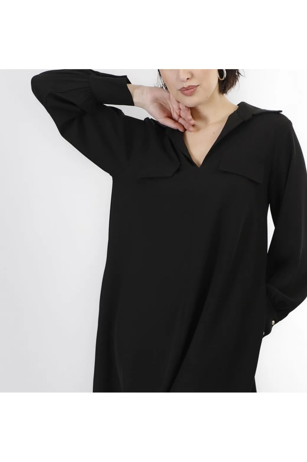 abito tipo tunica nero