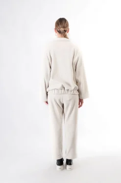 bluson in velluto panna