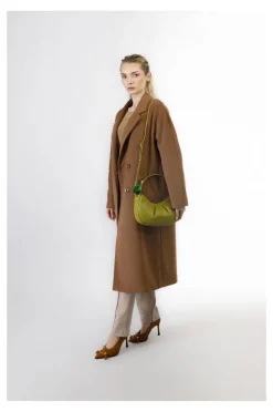 borsa hobo imbottita verde