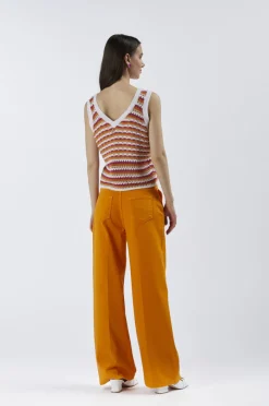 canotta crochet multicolor multifuxia