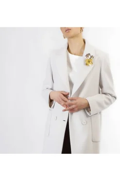 cappotto doppiopetto gesso