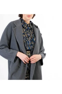 cappotto doppiopetto manica kimono fumo