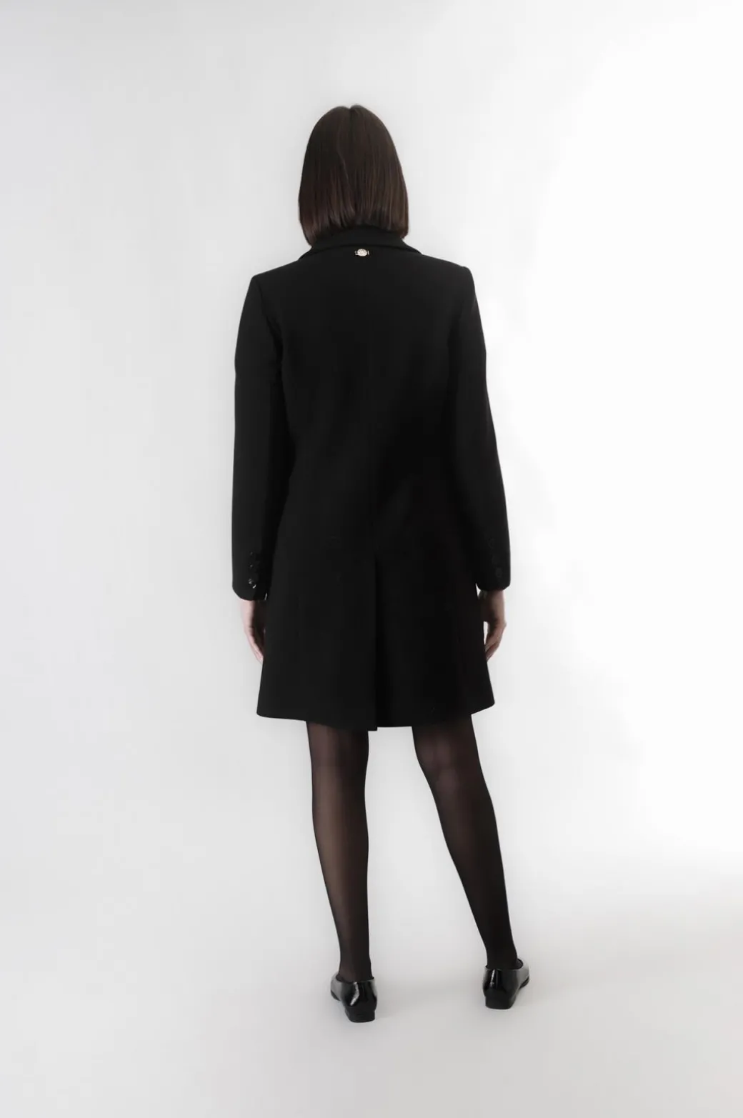 cappotto monopetto nero