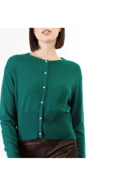 cardigan basic smeraldo