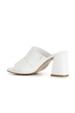 ciabatta con doppia fascia bianco