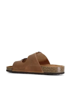 ciabatta uomo in pelle cuoio