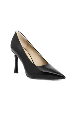 décolleté in vernice nero