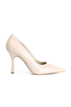 dècollète in pelle biscotto