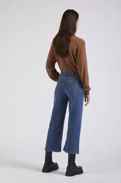 denim culotte blu medio chiaro