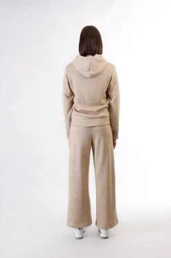 felpa full zip in felpa mano calda gold