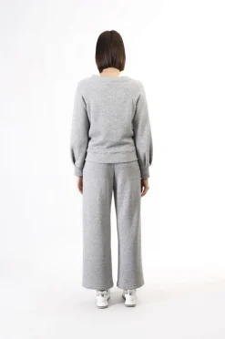 felpa scollo a barca felpa mano calda silver