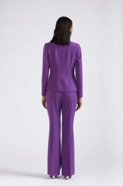 giacca monopetto ad un bottone viola