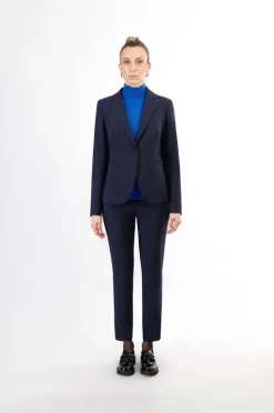 giacca monopetto tessuto bistretch navy