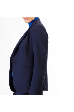 giacca monopetto tessuto bistretch navy