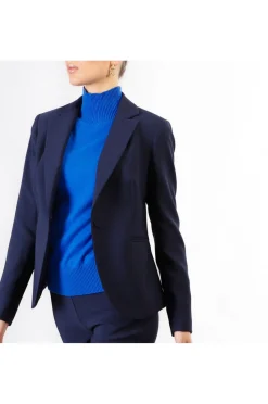 giacca monopetto tessuto bistretch navy