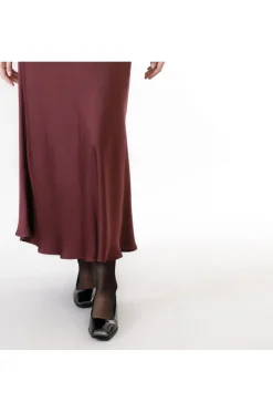 gonna in raso tinto capo vinaccia