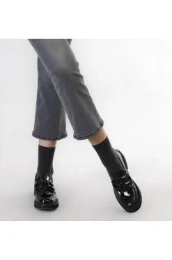 jeans denim cropped flare grigio