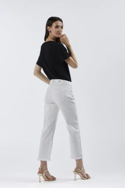 jeans denim skinny in bull denim bianco