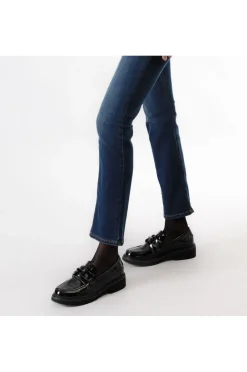jeans denim slim blu medio scuro