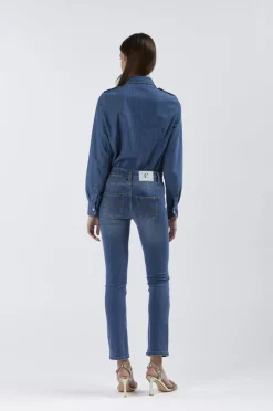 jeans denim slim super stretch blu medio