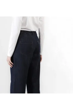 jeans denim super wide indaco