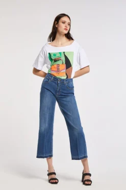 jeans greta modello culotte blu medio