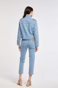 jeans regular in una tela comfort sky