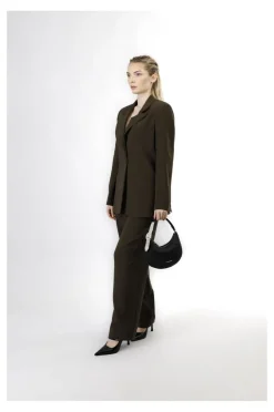 minibag effetto puffy con attacco tracolla e fibbia con strass nero