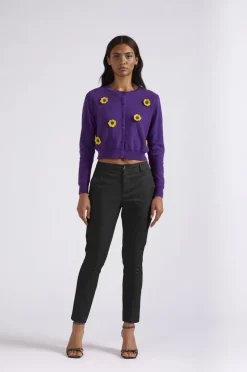 pantaloni chino in cotone nero