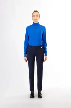 pantaloni chino tessuto bistretch navy