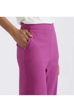 pantaloni palazzo tessuto superstretch fuxia