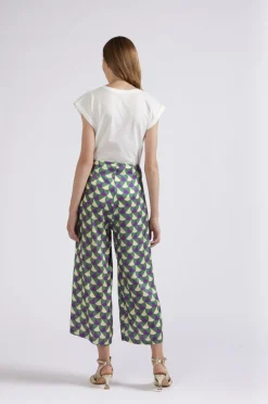 pantaloni tipo culotte stampati geometrico