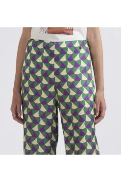pantaloni tipo culotte stampati geometrico