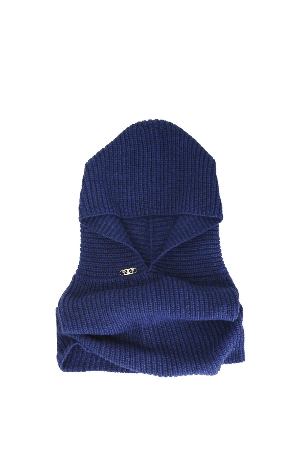 passamontagna in maglia blu