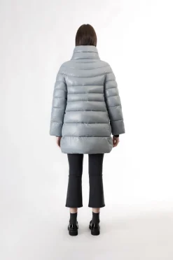 piumino dalla linea svasata polvere