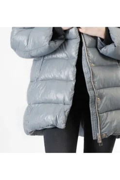 piumino dalla linea svasata polvere