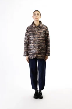 piumino reversibile nero