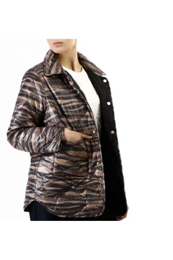 piumino reversibile nero