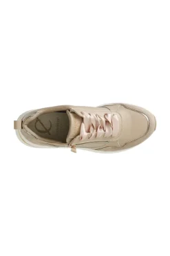 running allacciata con zip nocciola