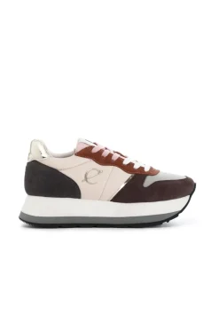 running da donna in pelle scamosciata multi cuoio