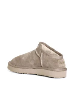 sabot in pelle scamosciata taupe