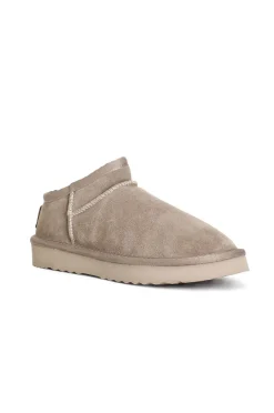 sabot in pelle scamosciata taupe