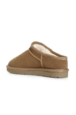 sabot in pelle scamosciata camel