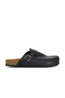 sabot uomo in pelle nero