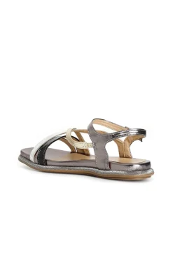 sandali fasce gilda in laminato sintetico multi antracite